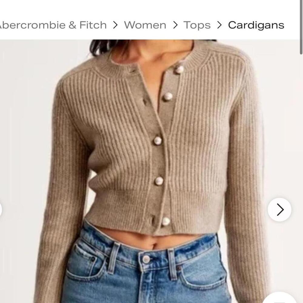 Abercrombie fitch grey cardigan